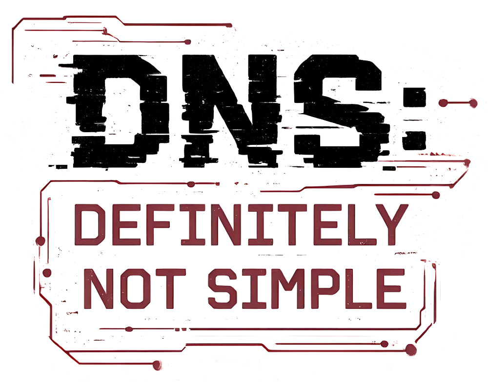 Funny work shirt design - DNS: Definitely Not Simple