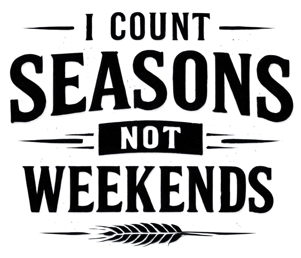 Funny work shirt design - I count seasons not weekends