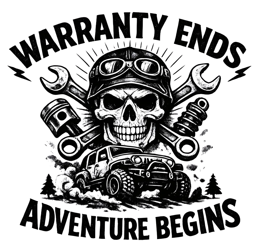 Funny Mechanic shirt design - Warranty Ends Adventure Begins